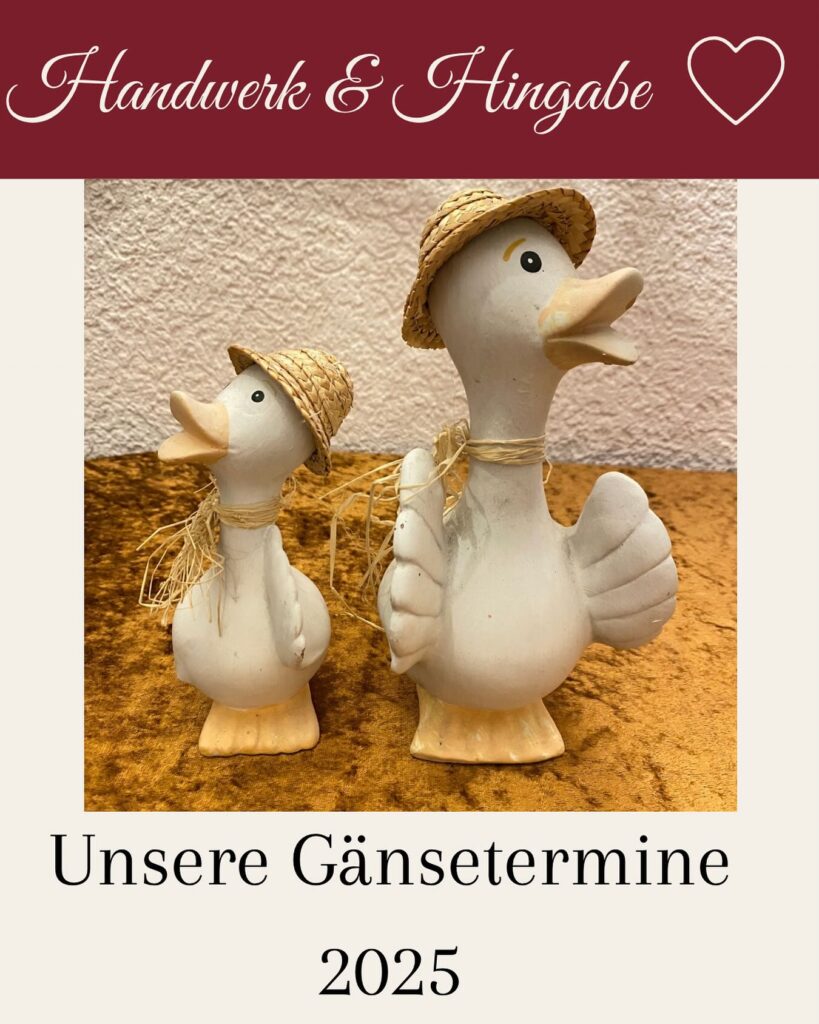 Gänsetermine 2025